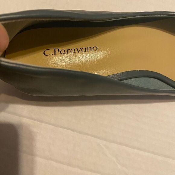 C.PARAVANO Women’s Low Block Heel BluePumps Size EU 41 US 10/10.5 SEE DESCRIPTIO - Picture 9 of 12